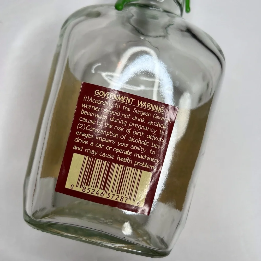 Empty Maker's Mark Mint Julep Green Wax Bottle Kentucky Derby Party Decorations